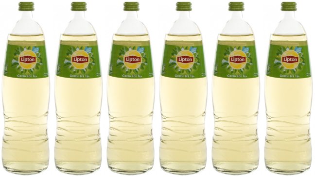 Zes flessen Lipton Ice Tea Green