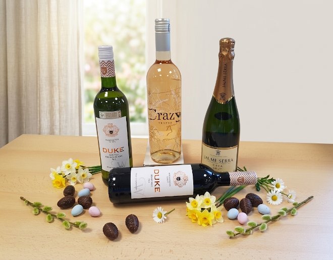 De vier wijnen voor april