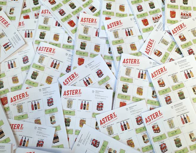 Paasfolders van AsterX Dranken