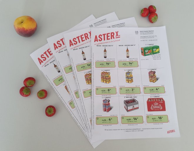 Folder met verfrissende acties